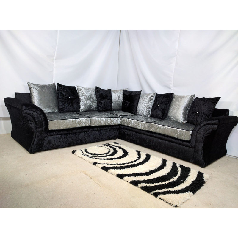 Katie 5 Seater Velvet Corner Sectional