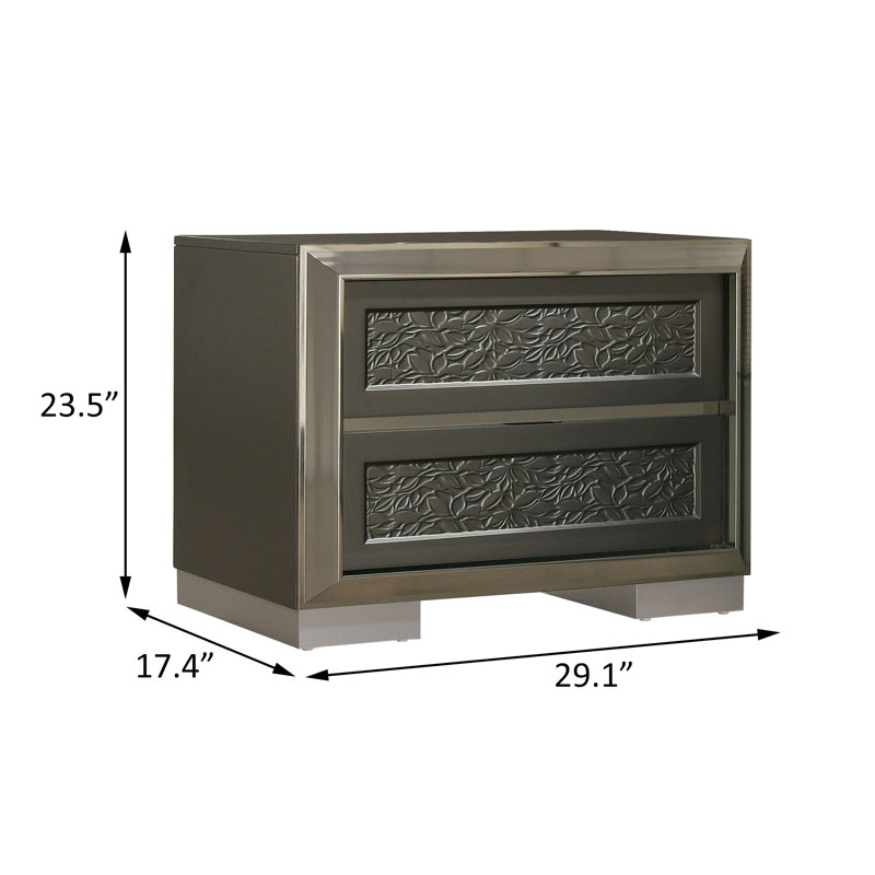 Nightstand, Dark Gray
