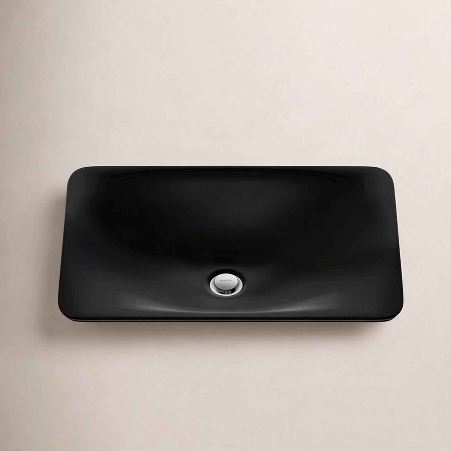 Carillon Drop-In Bathroom Sink, Black