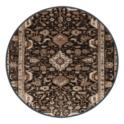 Tapis brun lavable à la machine