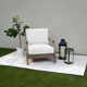 Sunbrella Boucle Indoor/Outdoor 4'' Lounge Chair Cushion Set