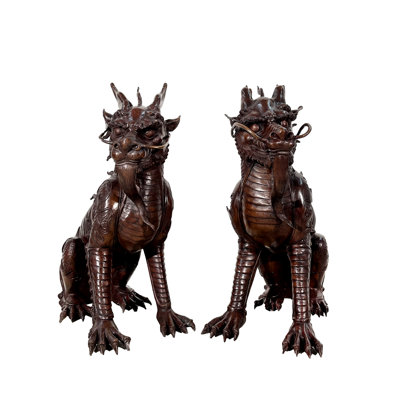 Dragon Bronze Garden Statue