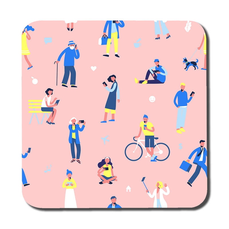 Square 6 Piece Coaster Set