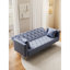 71 pouces convertible en velours gris, convient aux petits appartements, 3 positions réglables, pieds, installation facile, capacité de charge de 600 lb