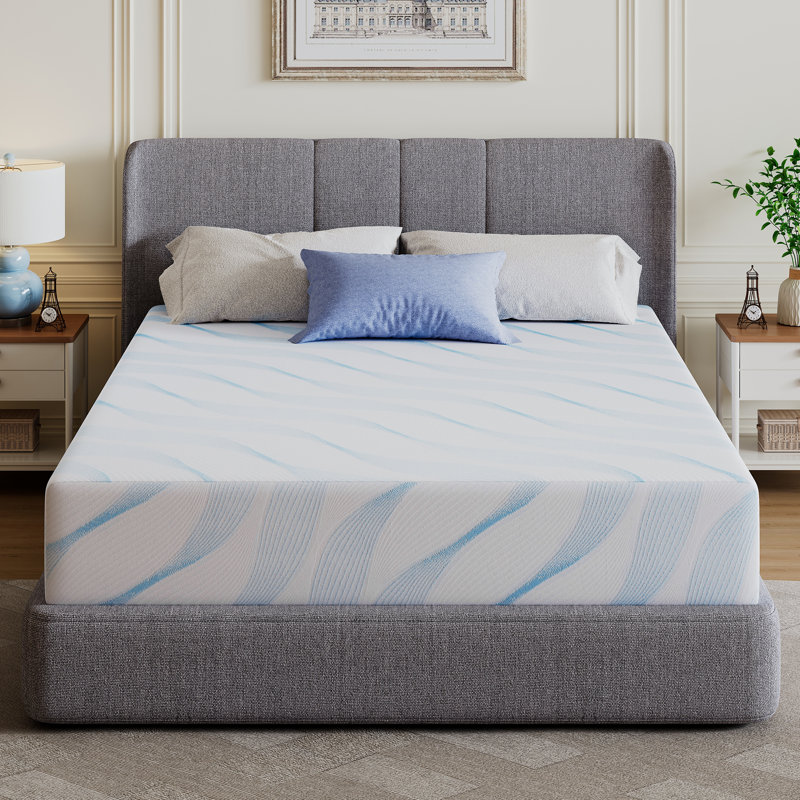 Matelas en mousse viscoélastique gélifiée 10 po ， CertiPUR-US® ， Lit dans une boîte