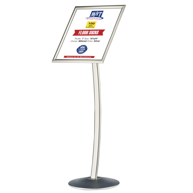 Porte-menu à piédestal