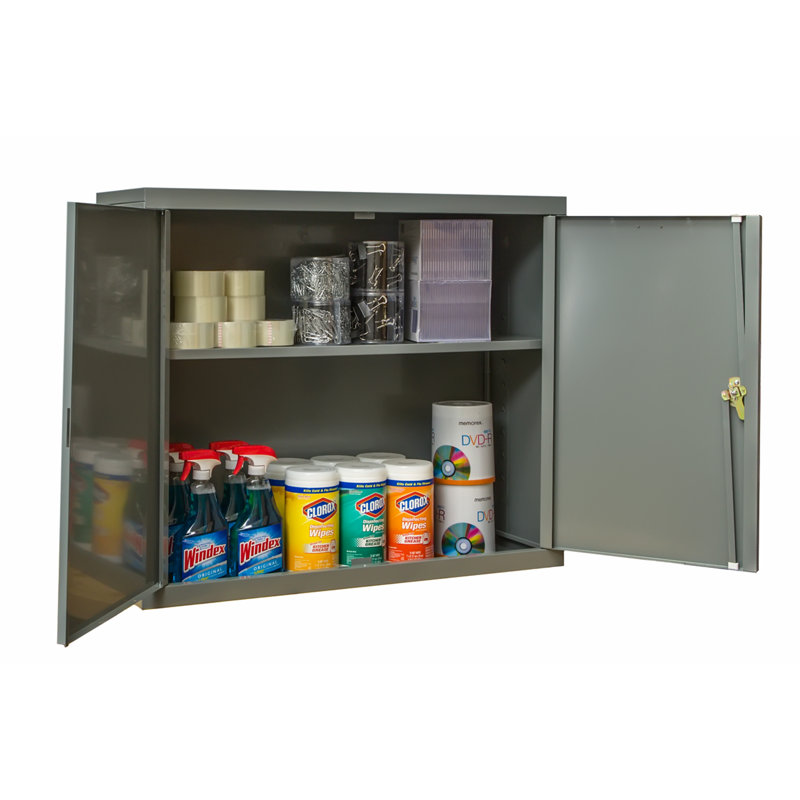 Armoire de rangement à 2 portes 400 Series, Gris foncé