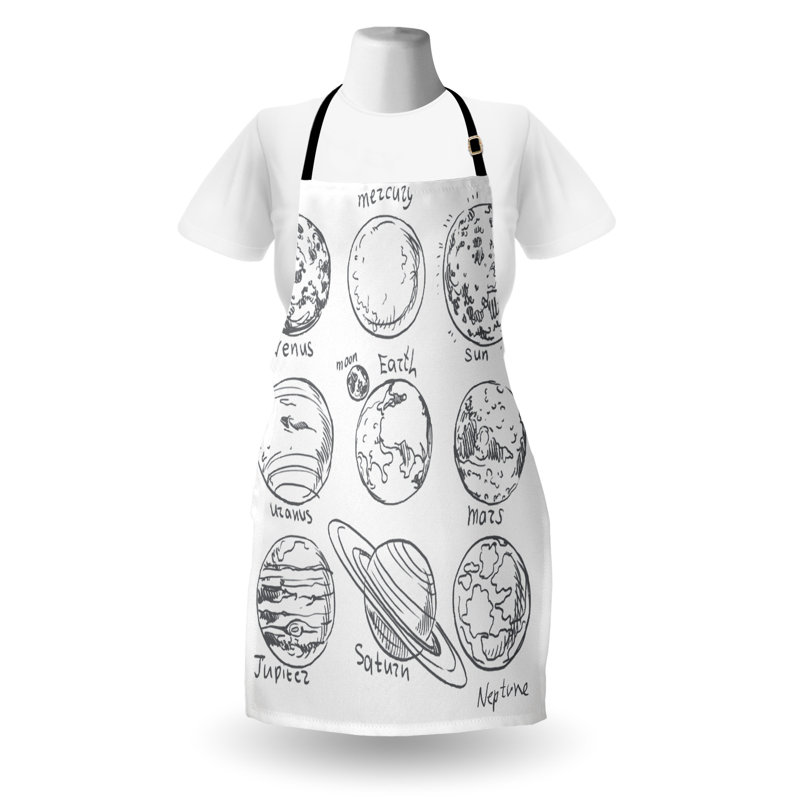 No Pattern Bib Apron