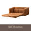 Canapé-lit escamotable pliable 71 po 2-en-1 avec accoudoirs et coussins de dossier, canapé-lit convertible en chenille désossé, avec matelas, lit de repos, canapé-lit, salon, chambre d'amis, dortoir-453794249