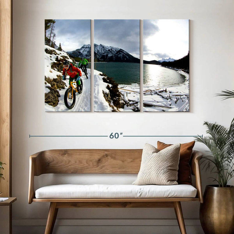 Banff Winter Bike Ride, 32" H x 50" W