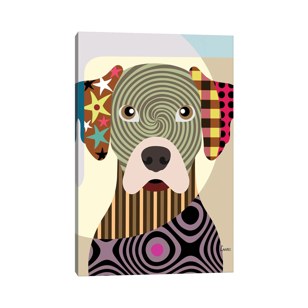 Rhodesian Ridgeback by Lanre Studio - Wrapped Canvas Print
