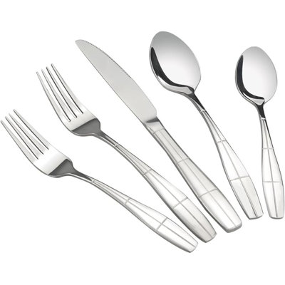 Latitude Run® Nickisha Stainless Steel Flatware Set - Service for 16