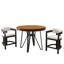 Ensemble de bar rond 3 pièces Jeffers-106497874-106497875