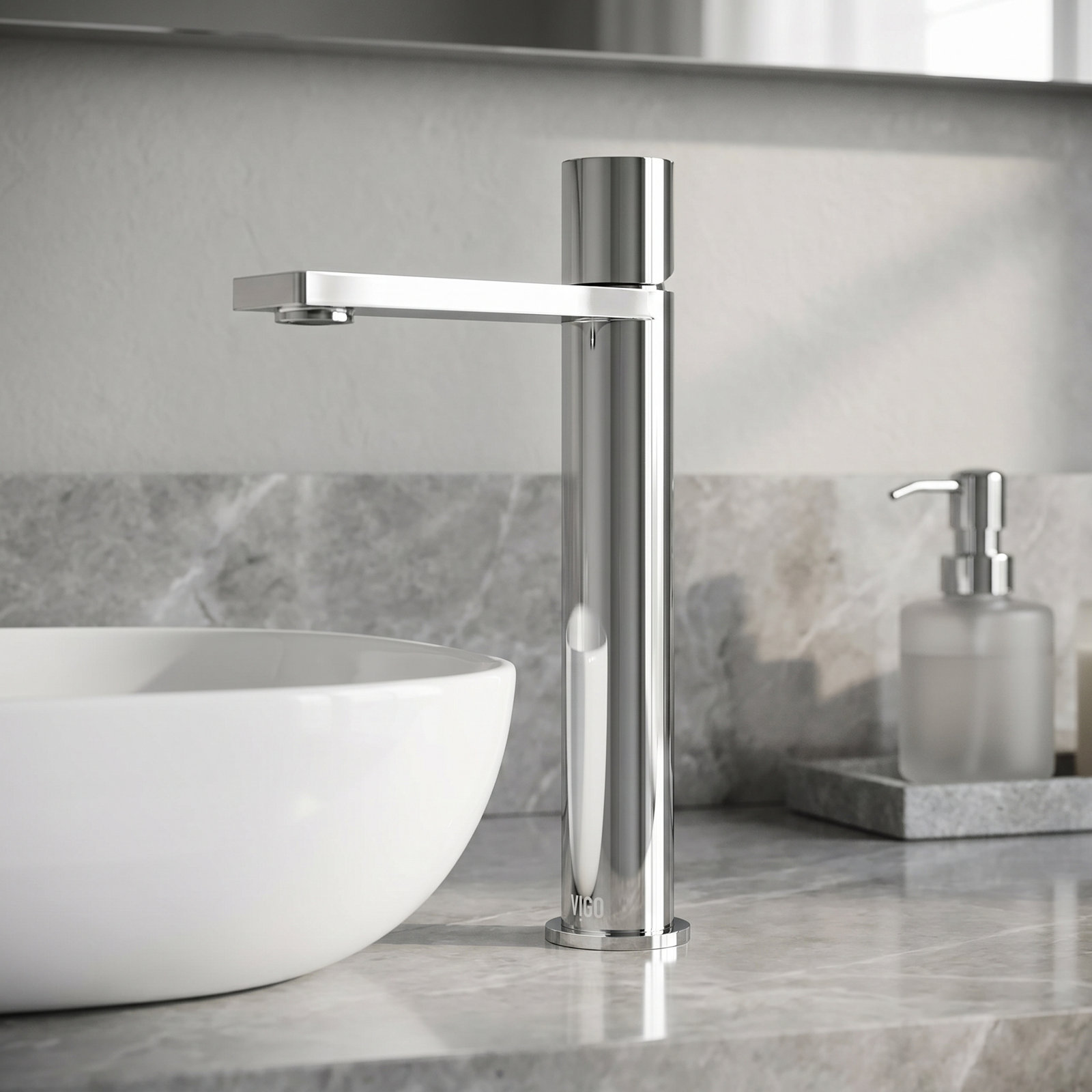 Gotham Vessel Bathroom Faucet, Chrome