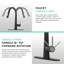 Robinet de cuisine extractible noir
