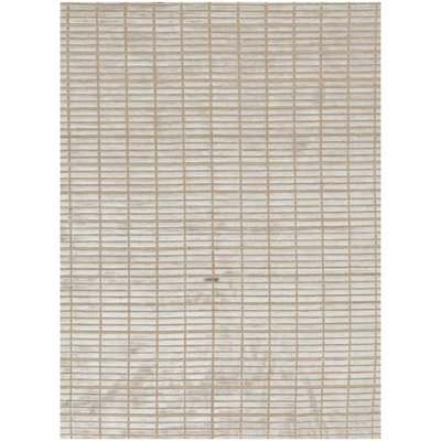 Tapis géométrique brun clair