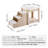 Pet Bunk Bed with Stairs Dog/Cat Window Perch Sleeper Couch Medium Size-1172764149