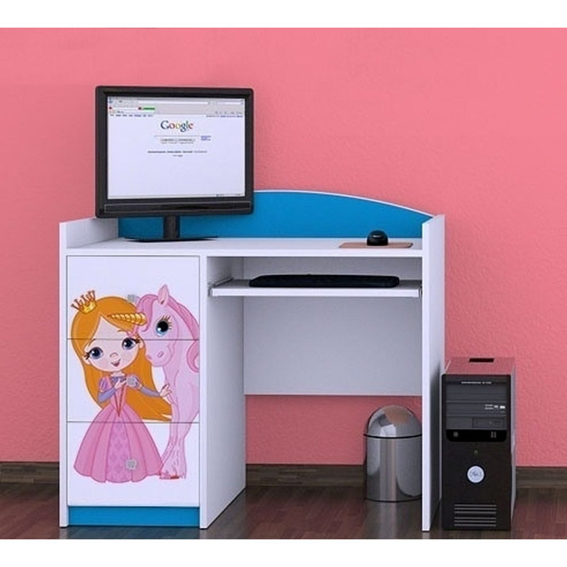 Drumourne 100cm Computer Desk, Blue