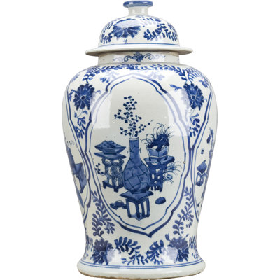 Handmade Porcelain China Ginger Jar