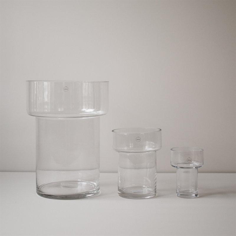 Vase de table en gazon artificiel, L 5 po