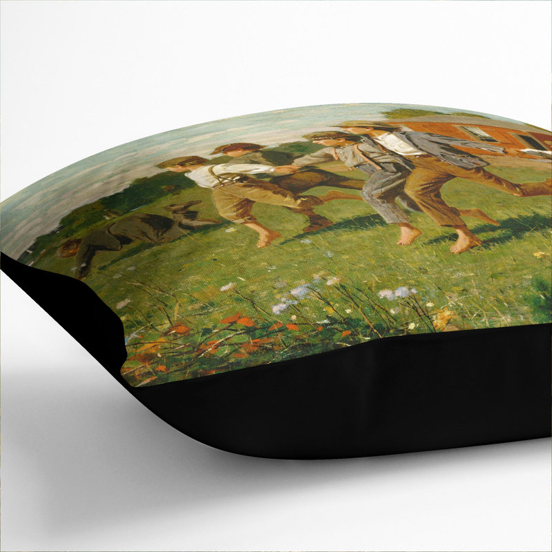 Snap the Whip Scatter Cushion, 55cm H x 55cm W x 20cm D, Black