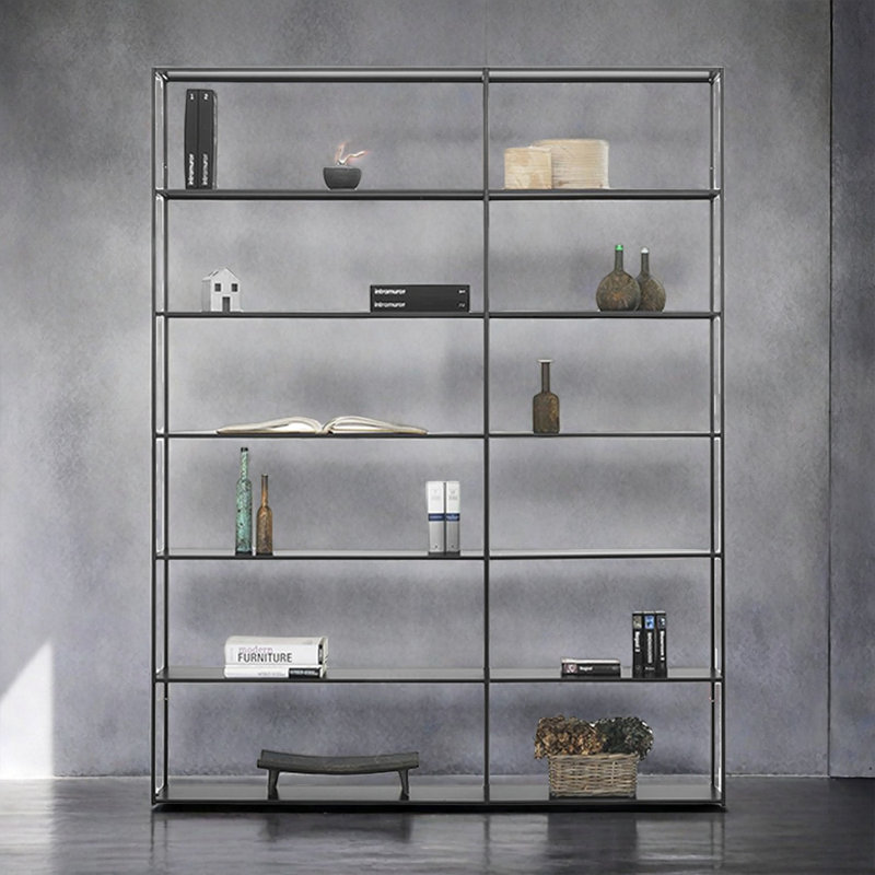 A practical and high-quality bookcase, 70.8"H x 62.9"W x 9.8"D