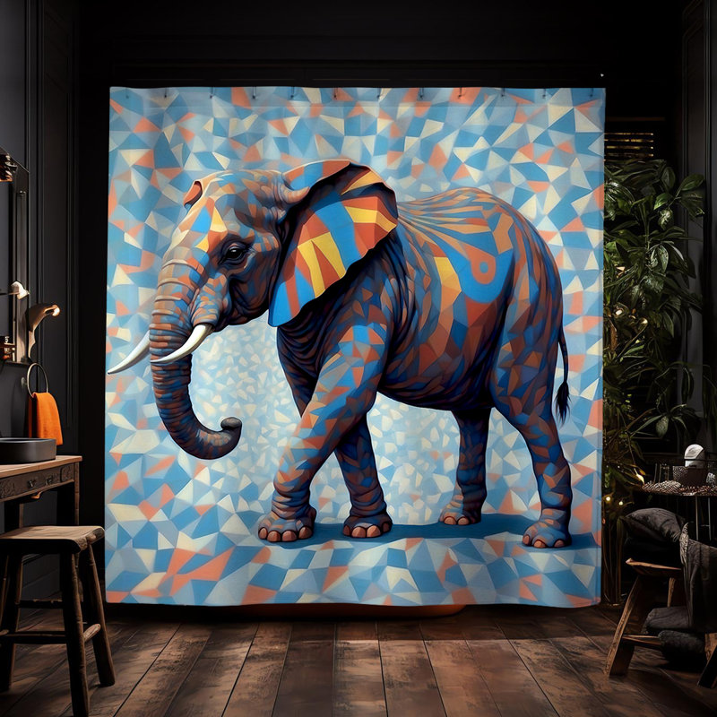 Rideau de douche Clovia Elephant