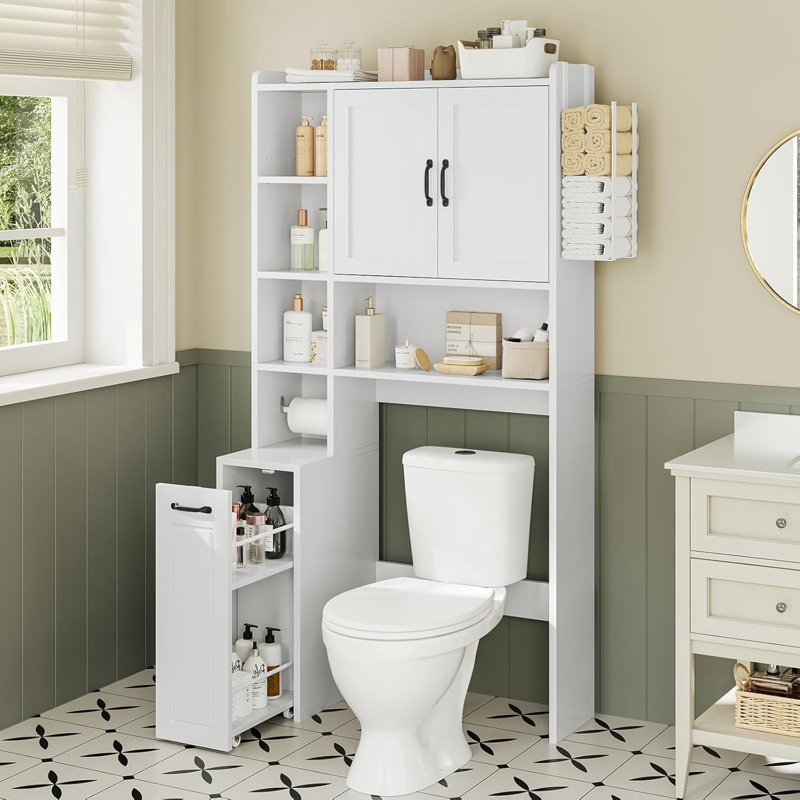 Over The Toilet Storage Cabinet, White