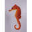 Small Red Seahorse Statue