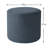Crescendo 19" Wide Round Pouf Ottoman-469570649