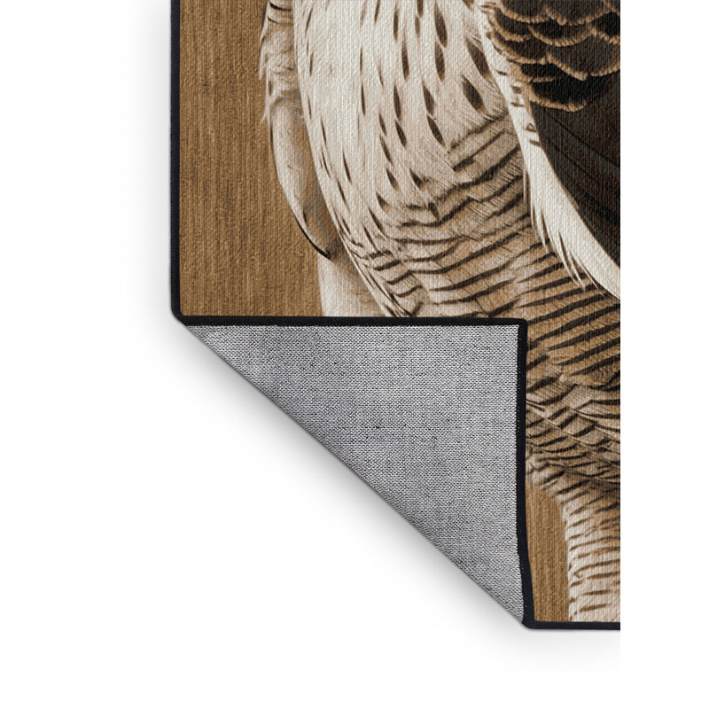 Washable Northern Goshawk Birds Area Rug, Rectangle 7' x 10'