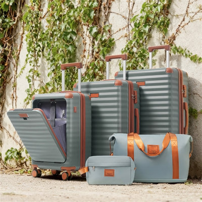 Ensemble de 5 valises avec ouverture frontale