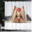 Yorkie Shower Curtain Set + Hooks-44328140