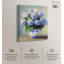 «Snowy Azure Petals Canvas Elegant Florals» par -1854990676-1854990689