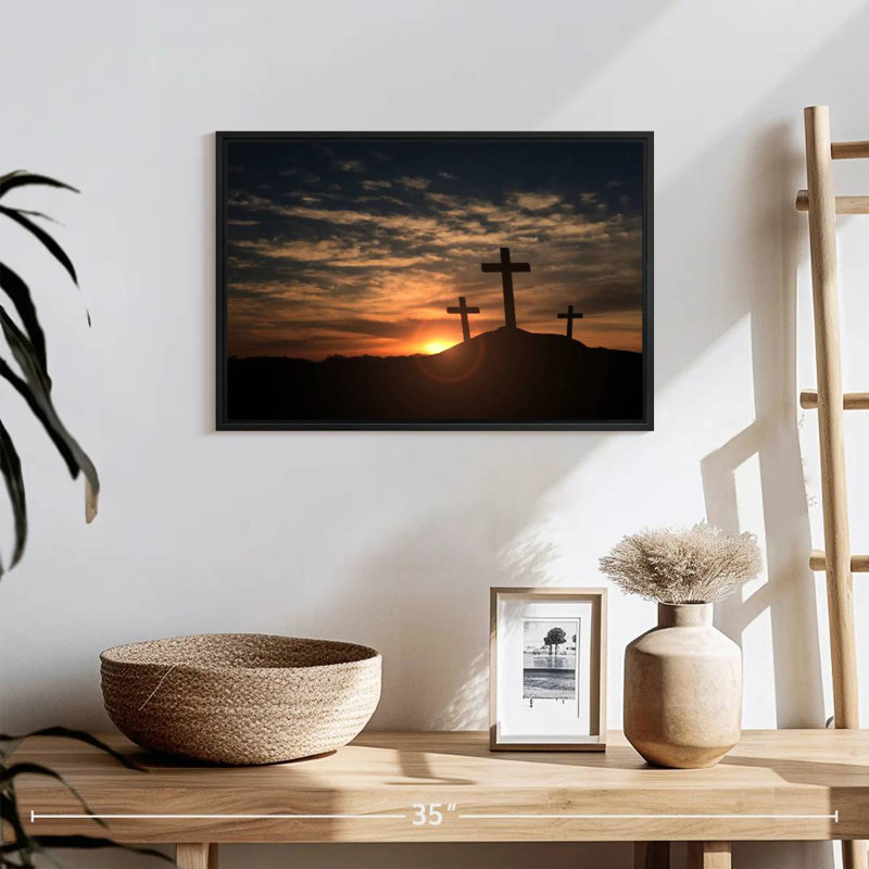 Adella Cross Silhouettes, 13" H x 19" W