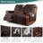 Kyrstie Anti-Slip Recliner Loveseat Covers With Console, Waterproof Reclining Box Cushion Couch Slipcovers-564996287