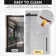 44"-48" W x 76" H Reversible Double Sliding Shower Door with Easy-Clean Tempered Glass