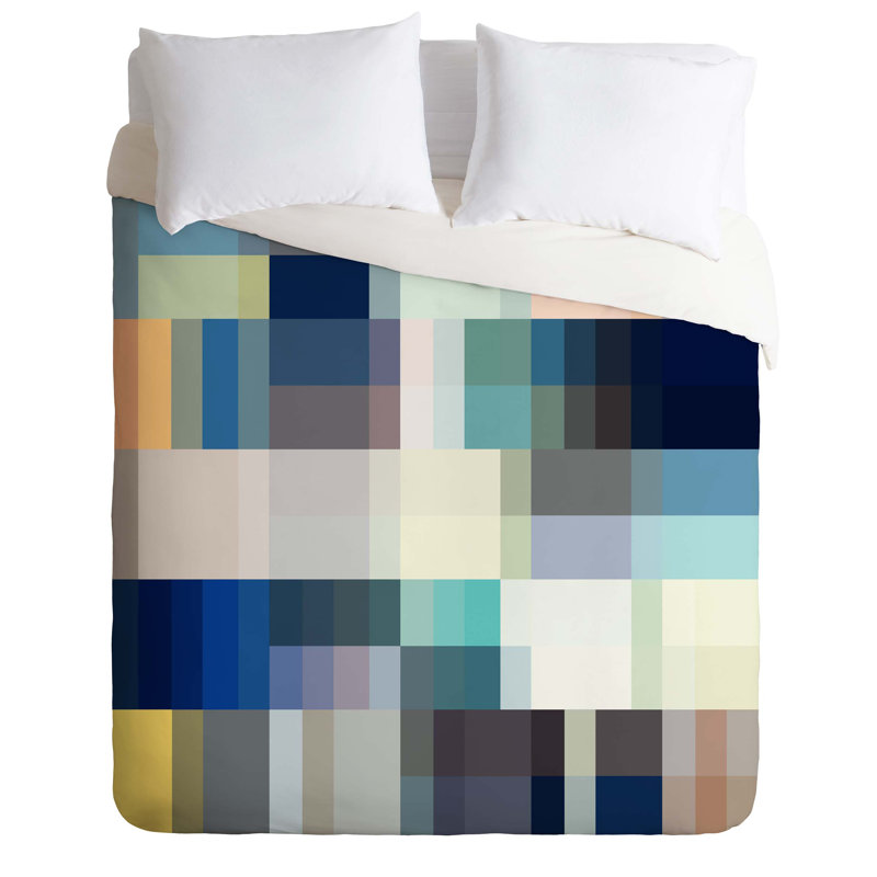 Mareike Boehmer Modern & Contemporary Polyester Geometric Shapes Duvet Cover, Queen Duvet Cover