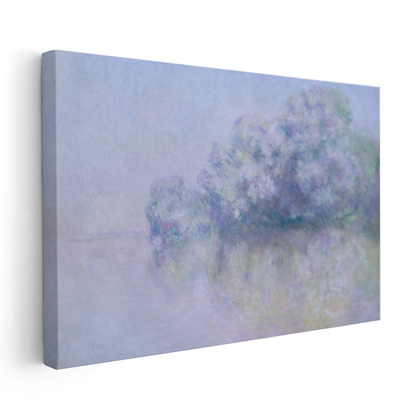 Île aux Orties près de Vernon, 1897 - reproduction d'art sur toile, H 16 po x l 24 po
