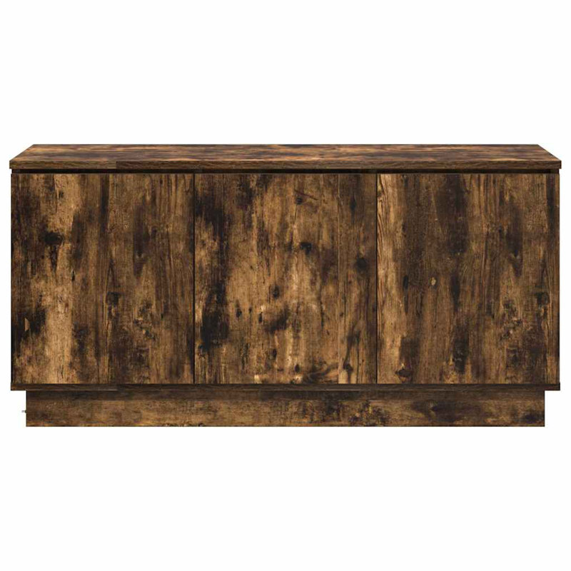 TV Cabinet With LED 100 X 38 X 49 Cm, Smoked Oak