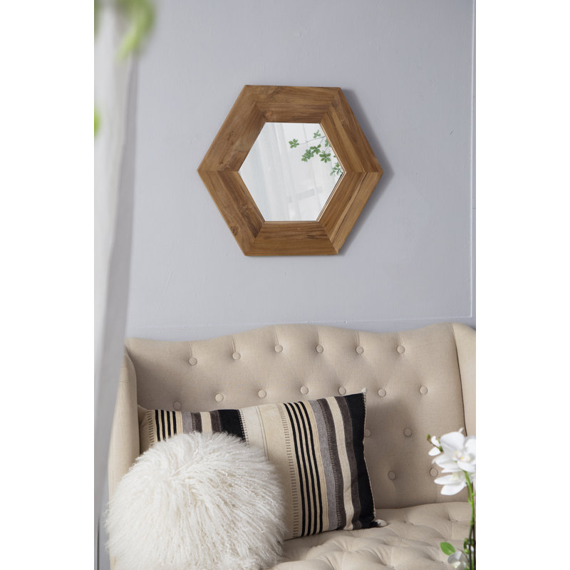Miroir Luster Mid-Century, Naturel