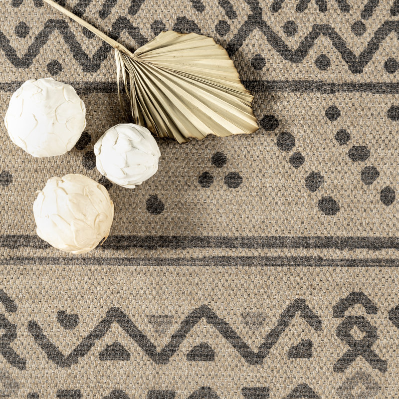 Tapis lavable à la machine Anisa SuperiorWash Tribal, Rectangle 5 pi x 8 pi