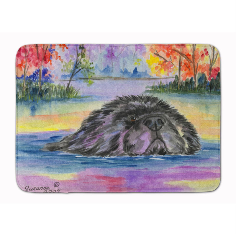 Tapis pour salle de bain en mousse mémoire terre-neuve