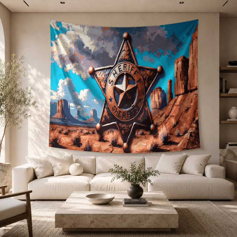 Tapisserie murale Southwestern Cowboy, 26 po x 36 po