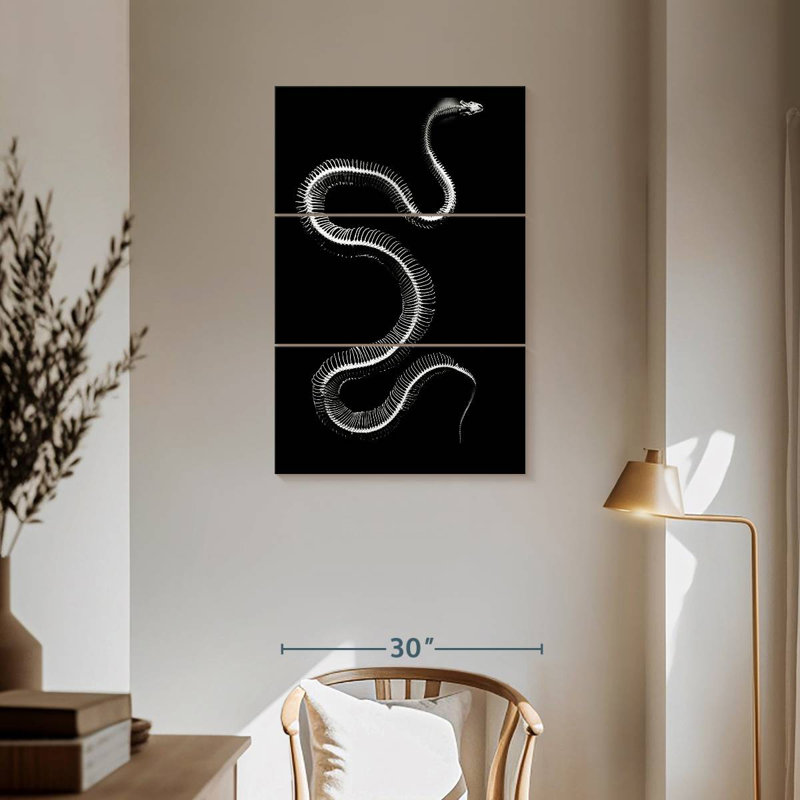 Snake Bones, 57" H x 36" W