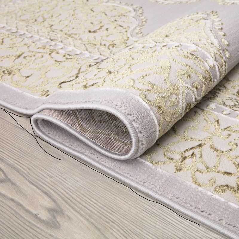 Asabi Floral Indoor Doormat, Yellow