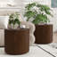 Table basse ronde moderne et imperméable MGO avec construction durable pour le salon-1911283586