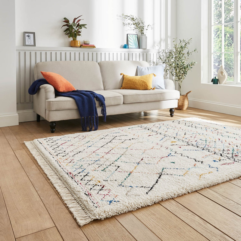 Havilyn Rectangle 120 cm x 170 cm Geometric Berber