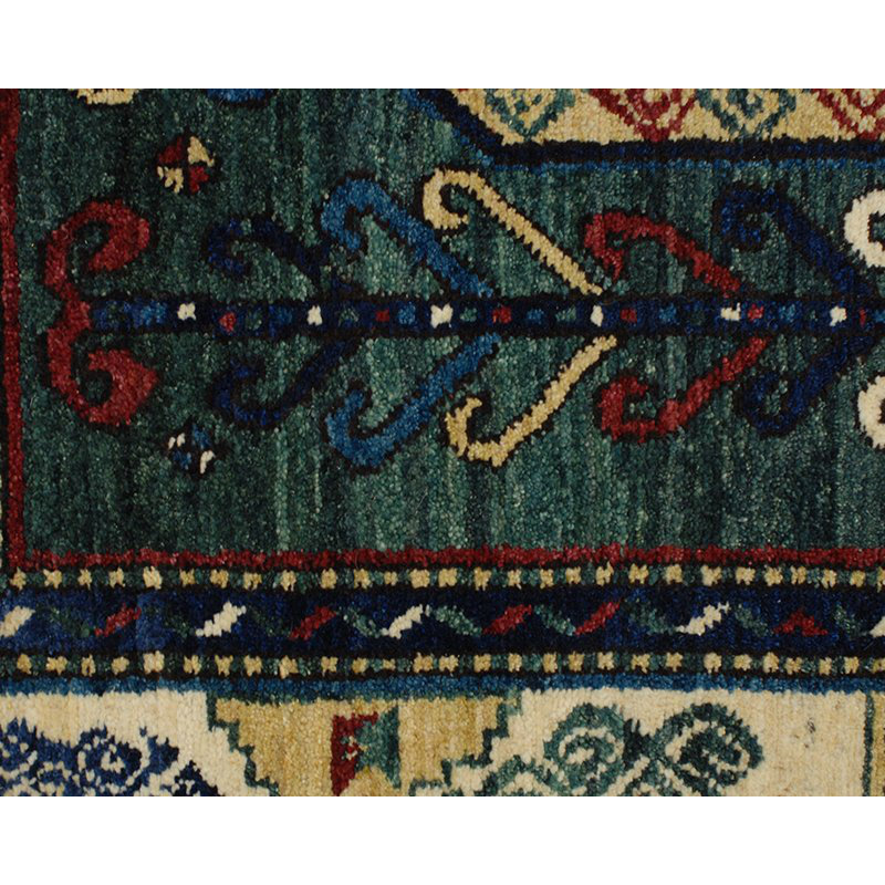Sevan Wool Southwestern Area Rug in Beige/Green
