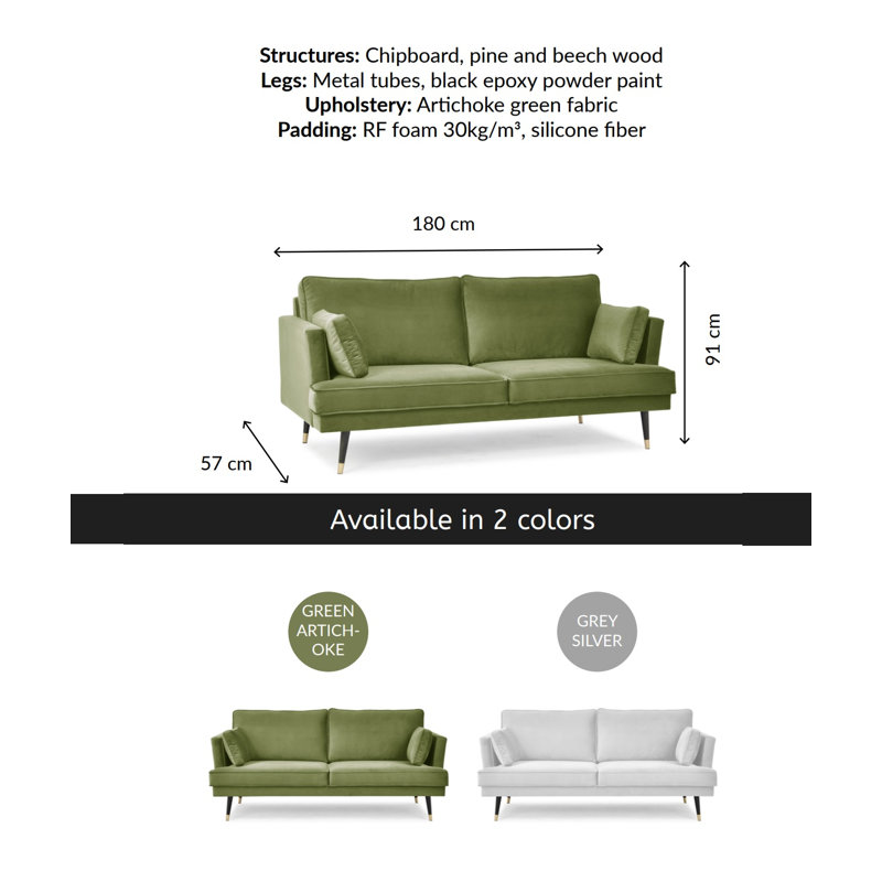 Jazlynn Loveseat, Green